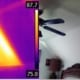 thermal imaging of missing insulation ceiling